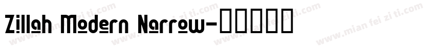 Zillah Modern Narrow字体转换